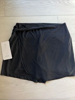 Athleta Black Wrap Release Skort